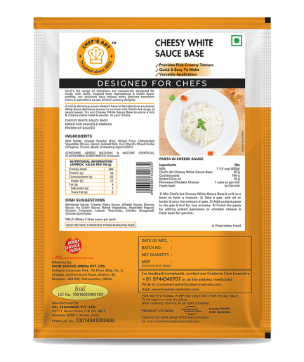 Chef's Art 70 Chefs Art - Cheesy White Sauce Base
