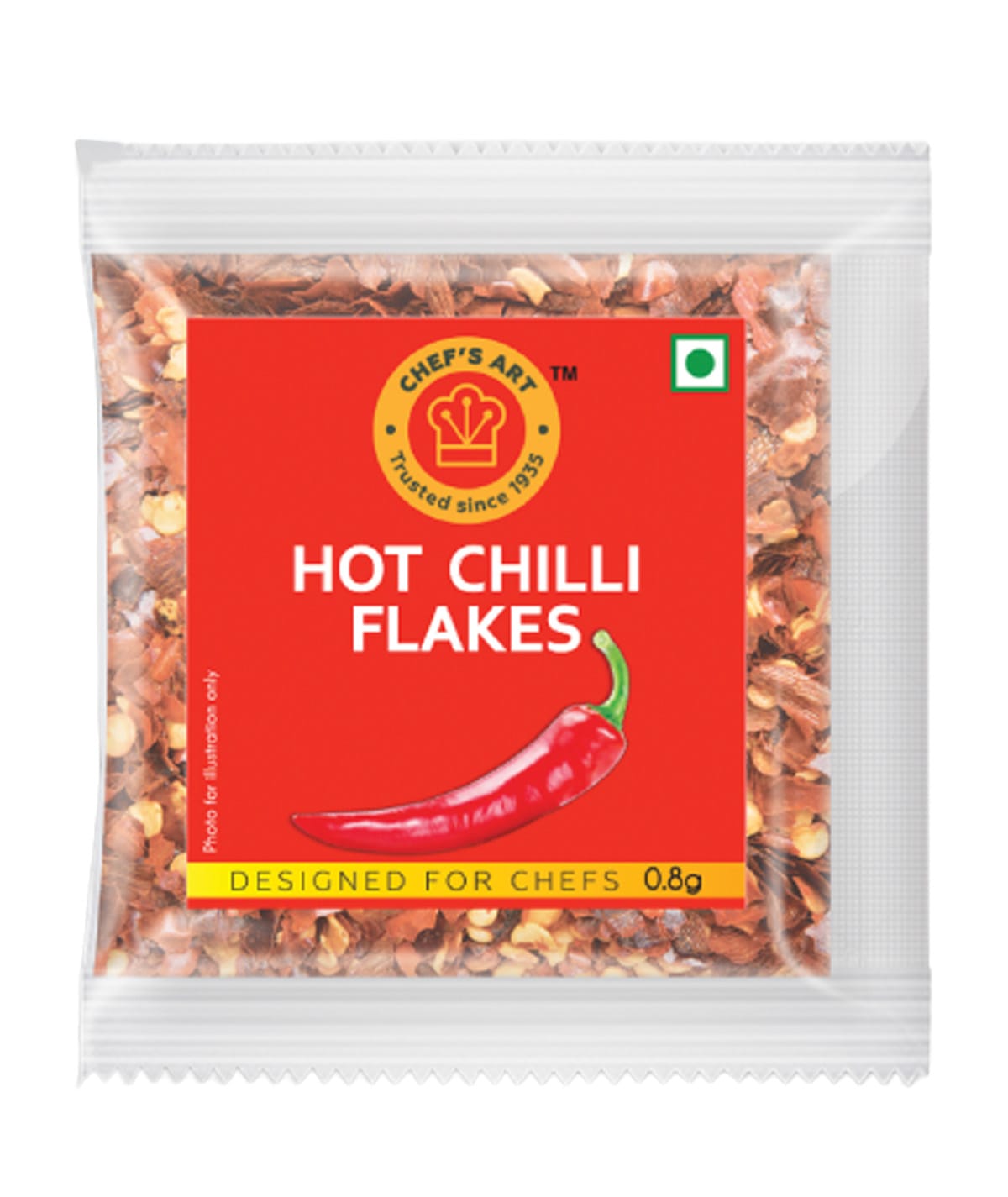 Chefs Art - Hot Chilli flakes (sachet) Chefs Art - Hot Chilli flakes (sachet)